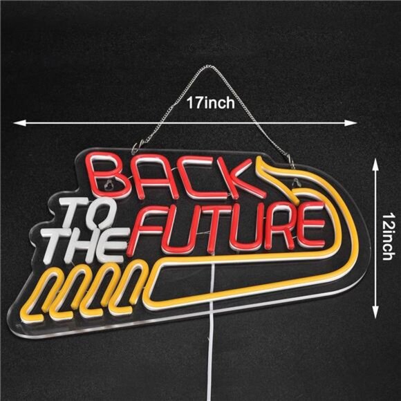Back To The Future LED Neon Sign Light Wall Decor Movie Man Cave Poster Novelty - Picture 2 of 7